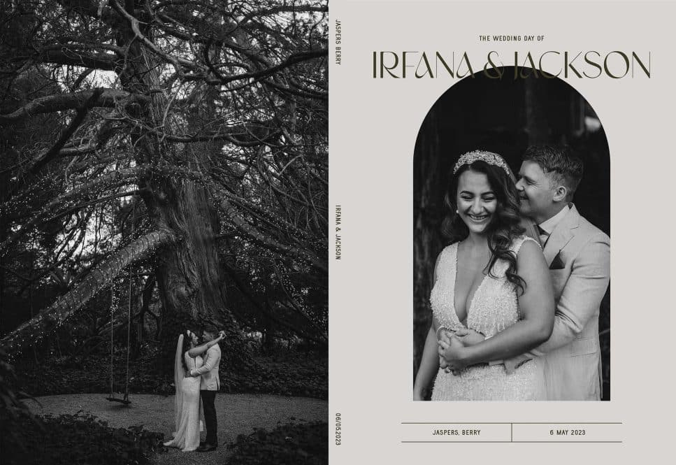 Wedding Magazine Cover - Modern Arch cover design